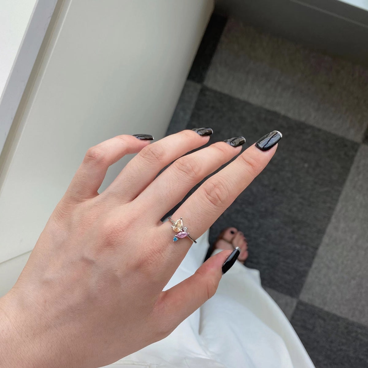 [LuckyStar]Radiant Colorful Multi Cut Daily Ring
