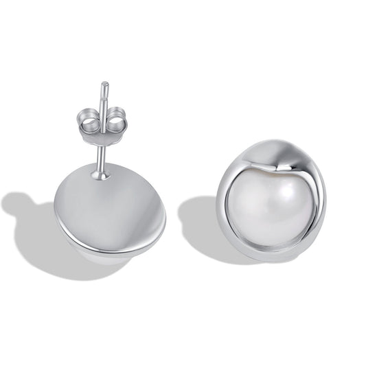 [LuckyStar]Dainty Bread Pearl Earrings