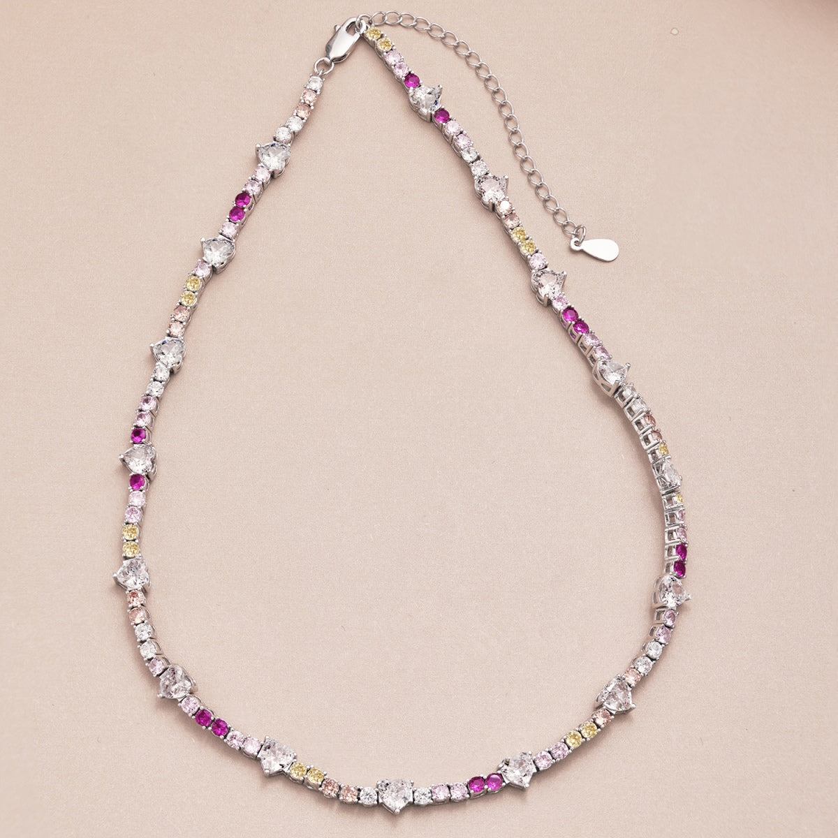 [LuckyStar]Delicate Colorful Rainbow Tennis Chain