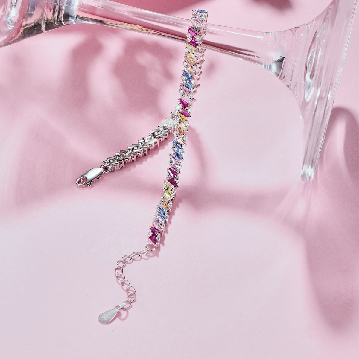 [LuckyStar]Ornate Sparkling Multi Cut Party Bracelet