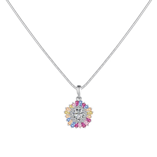 [LuckyStar]Charming Flower Colorful Necklace