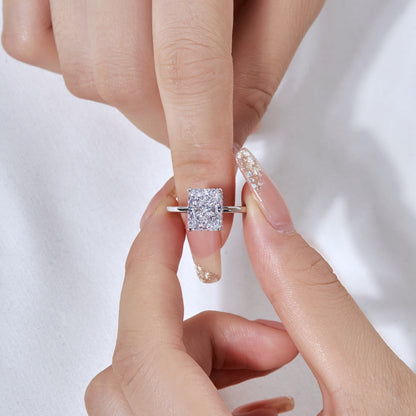 [LuckyStar]4.0 Carat Ornate Enchanting Radiand Cut Banquet Ring
