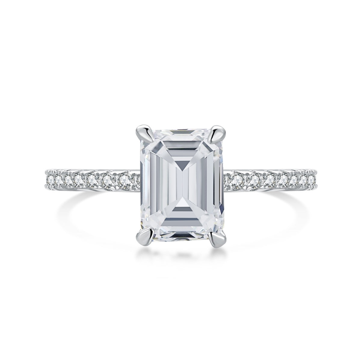 [LuckyStar]2.0 Carat Scintillating Ornate Radiant Cut Party Ring