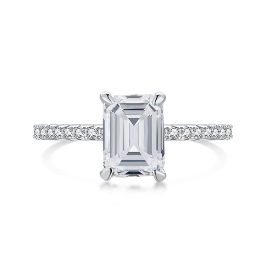 [LuckyStar]2.0 Carat Scintillating Ornate Radiant Cut Party Ring