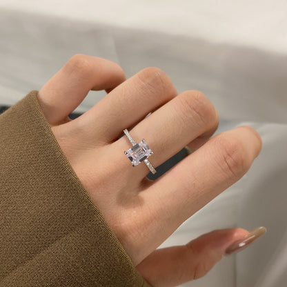 [LuckyStar]2.0 Carat Scintillating Ornate Radiant Cut Party Ring