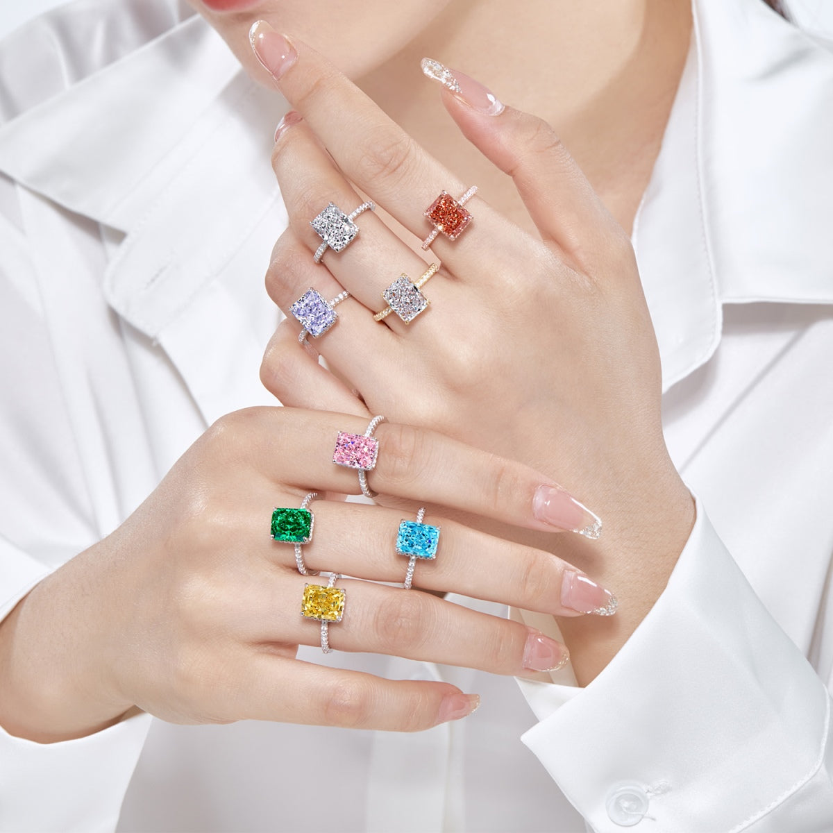 [LuckyStar]4.0 Carat Luxurious Engagement Ring