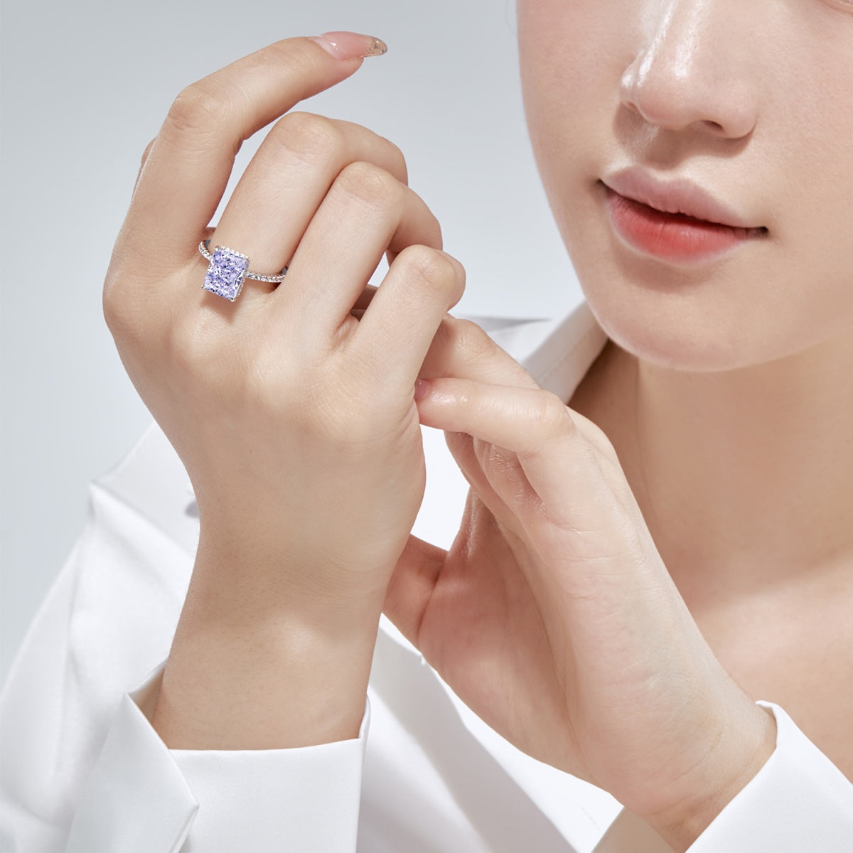 [LuckyStar]4.0 Carat Luxurious Engagement Ring