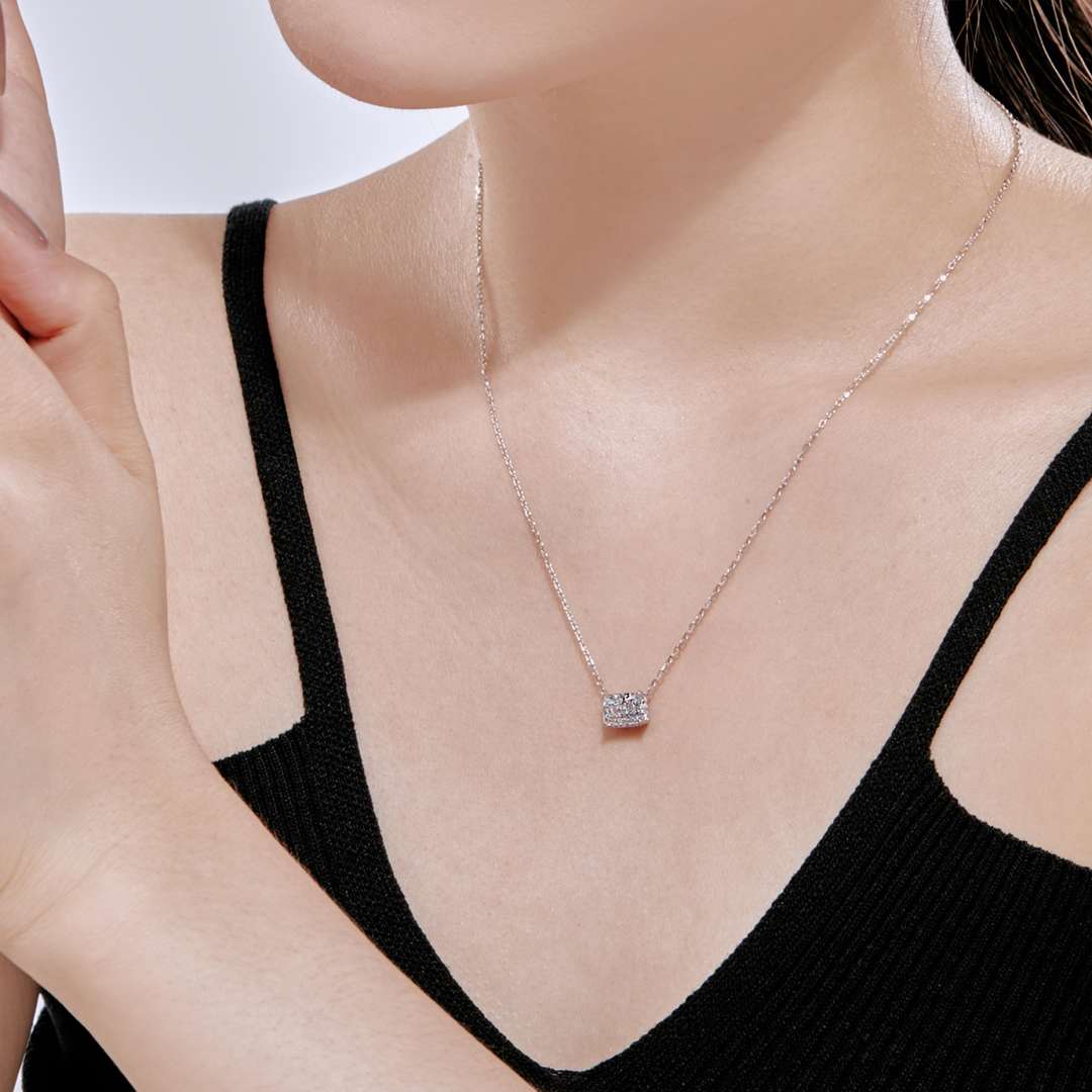 [LuckyStar]Luxurious Square Shape Colorful Necalack
