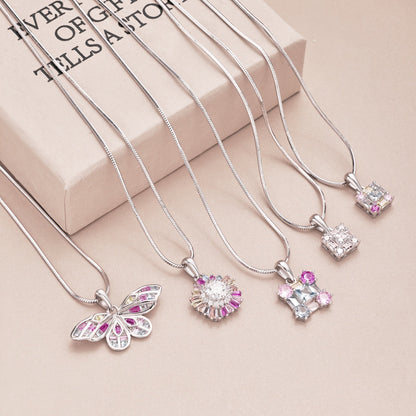 [LuckyStar]Charming Flower Colorful Necklace