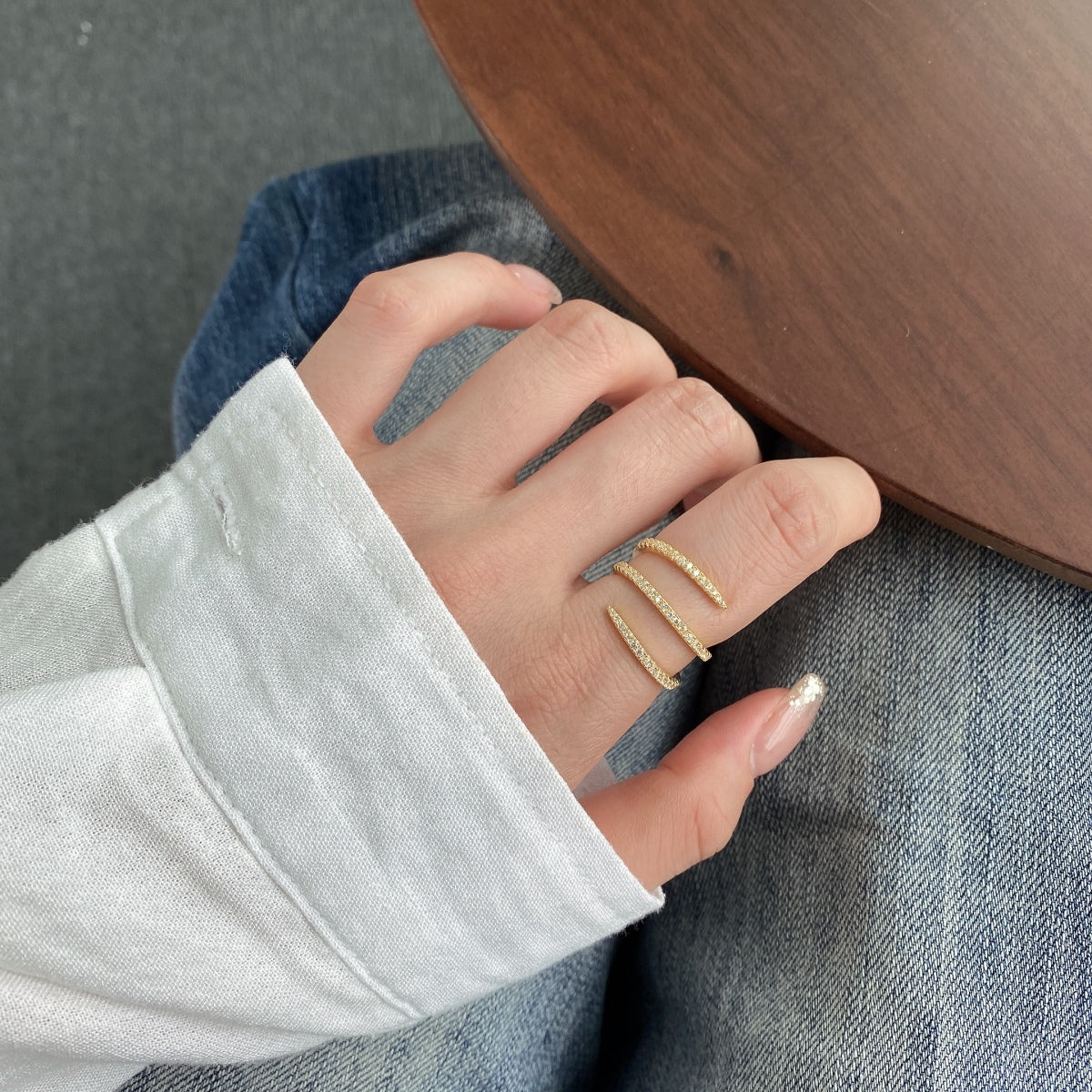 [LuckyStar]Unique Vibrant Entangle Daily Ring