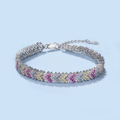 [LuckyStar]Ornate Sparkling Round Cut Party Bracelet