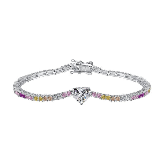 [LuckyStar]Delicate Romantic Heart Shape Lover Bracelet