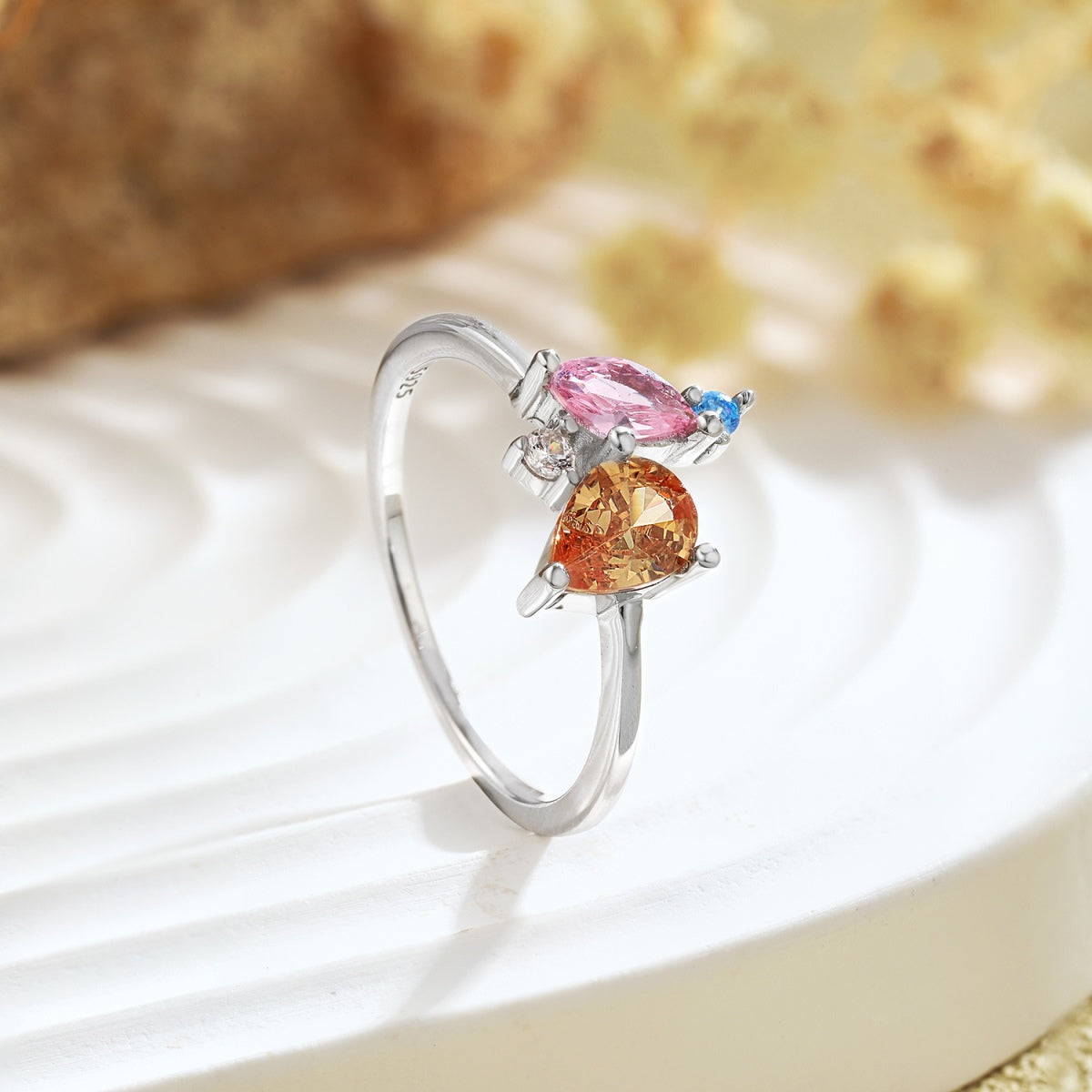 [LuckyStar]Radiant Colorful Multi Cut Daily Ring
