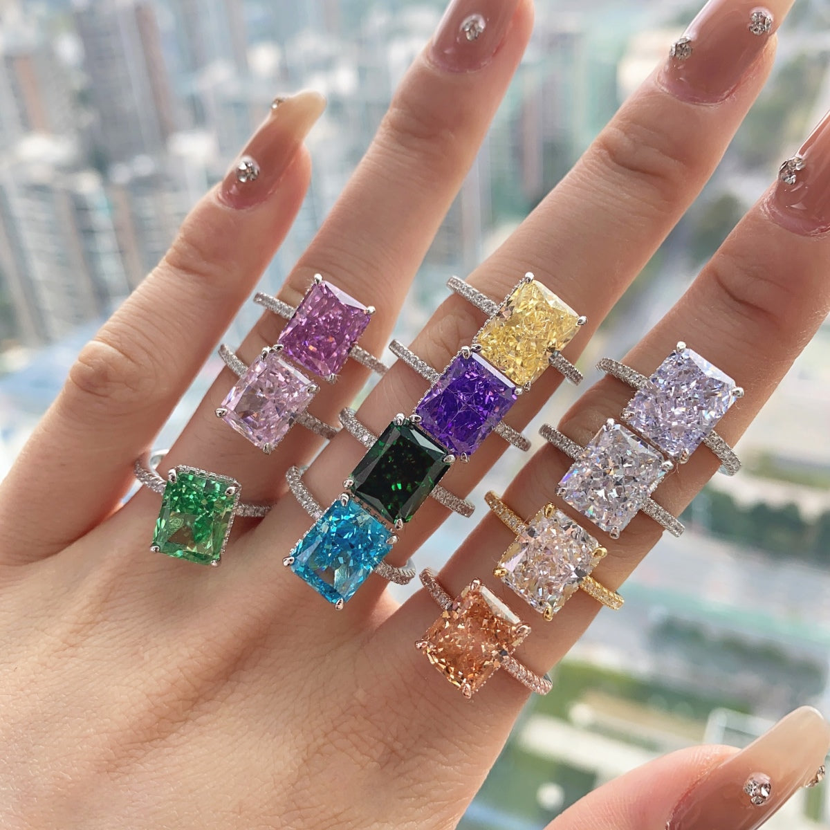 [LuckyStar]4.0 Carat Luxurious Engagement Ring