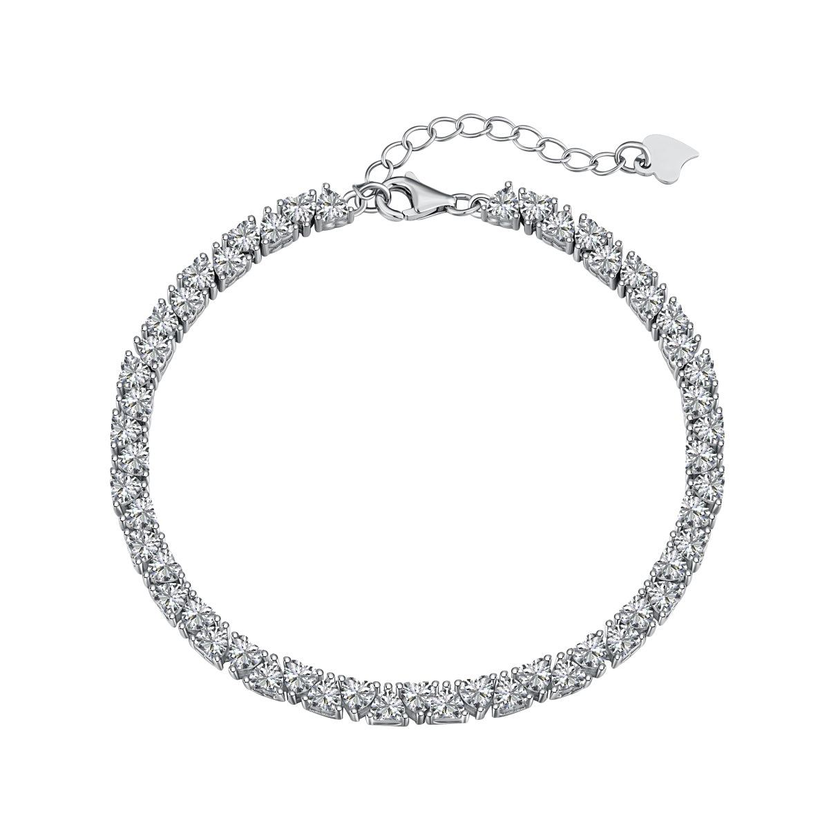 [LuckyStar]Dazzling Romantic Heart Shape Lover Bracelet