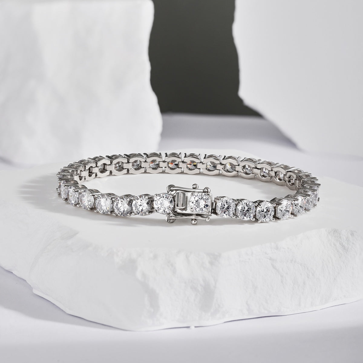 [LuckyStar]Ornate Sparkling Round Cut Wedding Bracelet