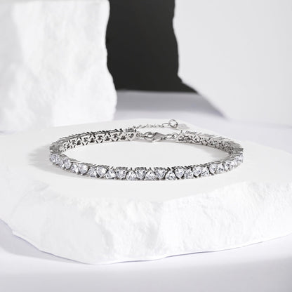 [LuckyStar]Dazzling Romantic Heart Shape Lover Bracelet