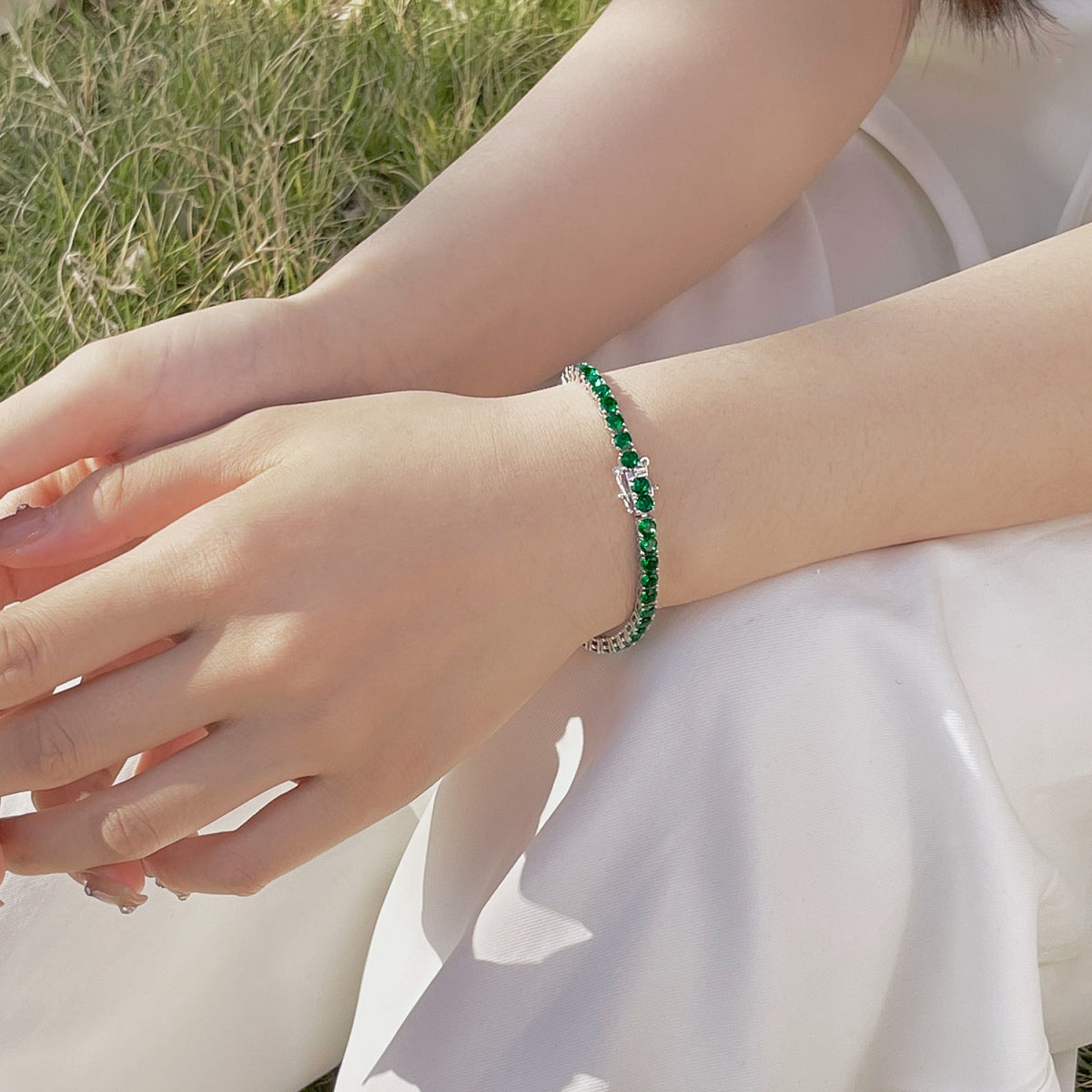 [LuckyStar]Radiant Colorful Round Cut Party Bracelet
