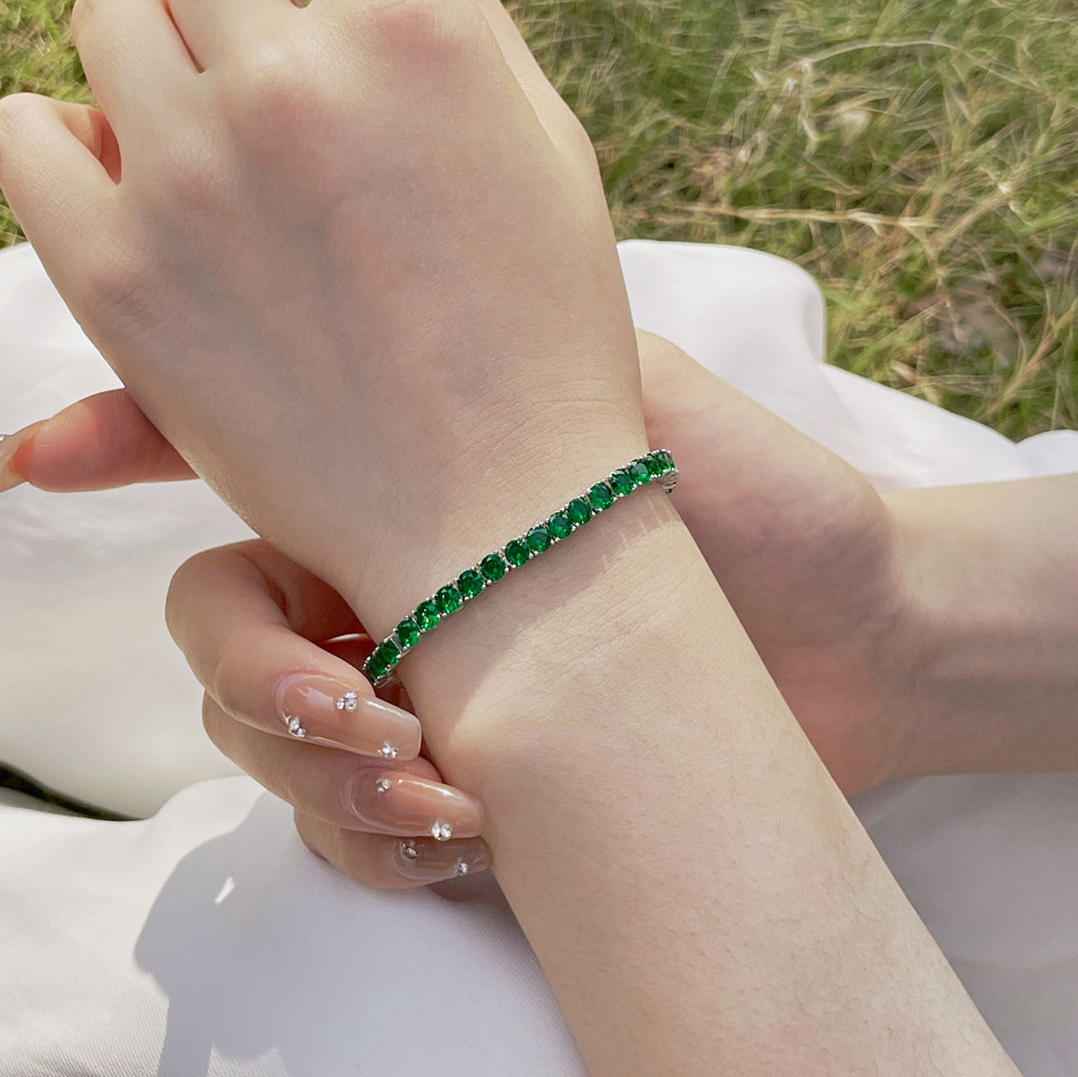 [LuckyStar]Radiant Colorful Round Cut Party Bracelet