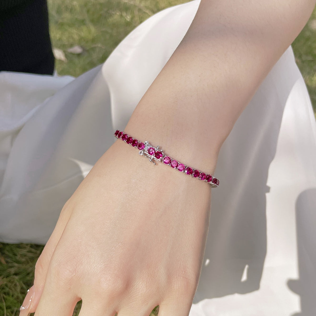 [LuckyStar]Radiant Colorful Round Cut Party Bracelet
