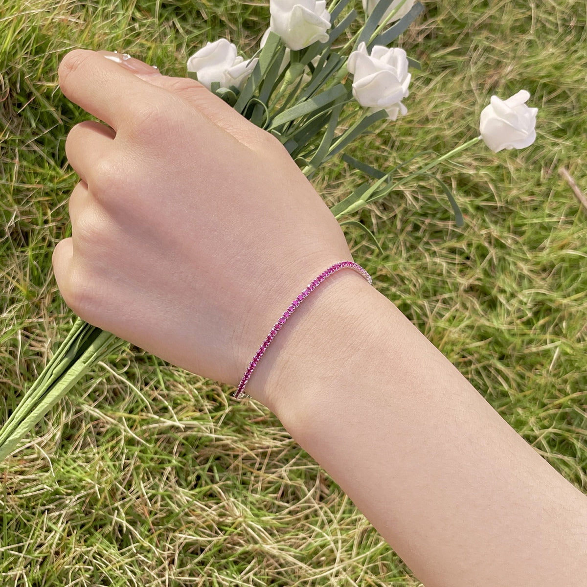 [LuckyStar]Radiant Colorful Round Cut Party Bracelet