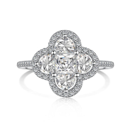 [LuckyStar]Luxurious Eternity Flower Shape Banquet Ring