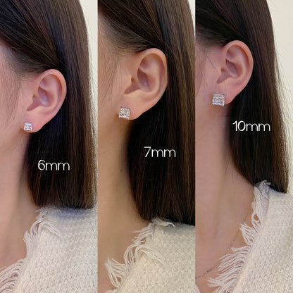 [LuckyStar]Delicate Square Shape Earrings