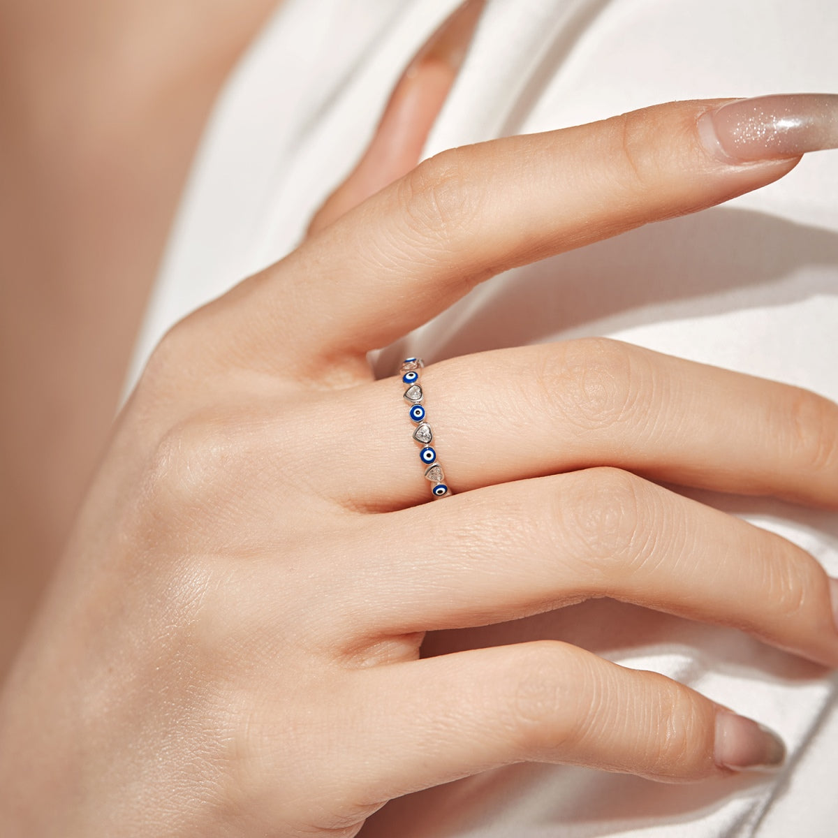 [LuckyStar]Radiant Colorful Round Shape Daily Ring