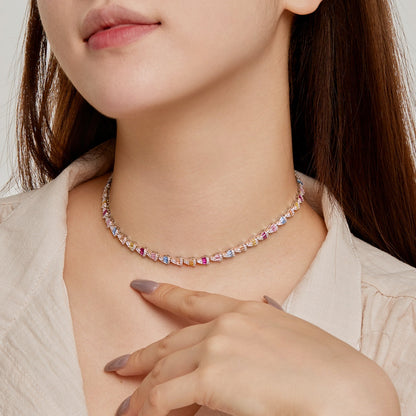 [LuckyStar]Radiant Colorful Rainbow Necklace