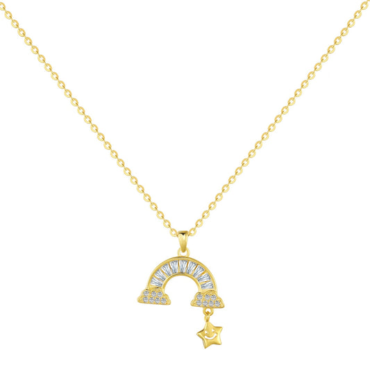 [LuckyStar]Unique Rainbow Star Necklace
