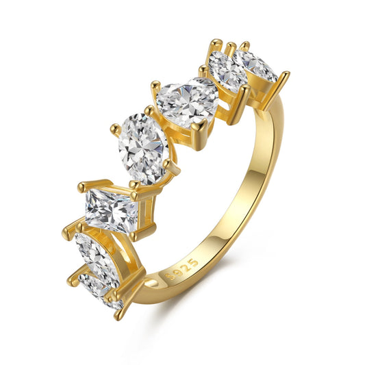 [LuckyStar]Delicate Multi Cut Ring