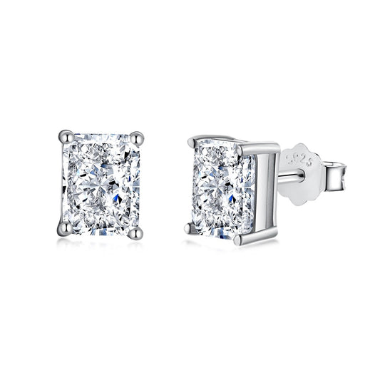 [LuckyStar]Radiant Luxurious Princess Cut Daily Earrings