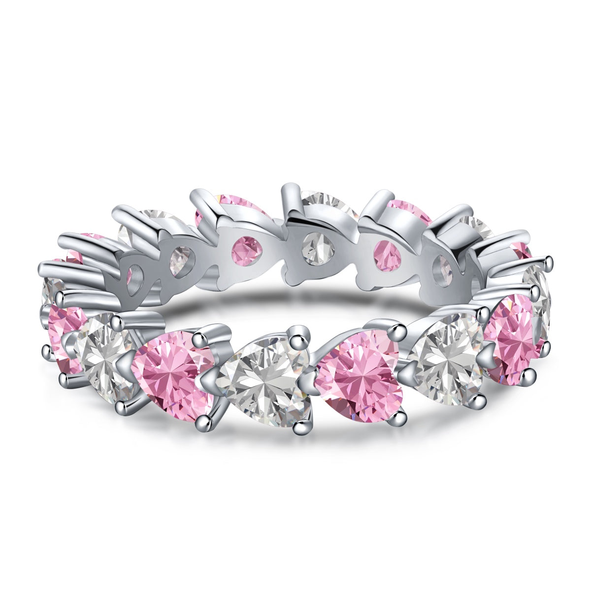 [LuckyStar]0.25 Carat Radiant Romance Heart Cut Lover Ring