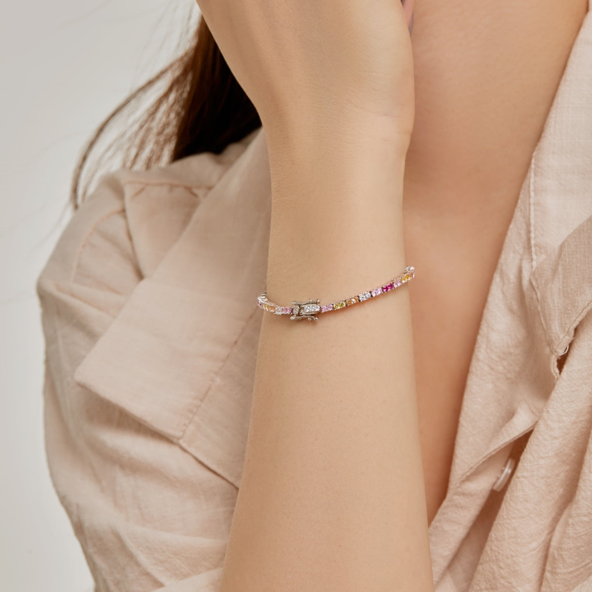 [LuckyStar]Delicate Romantic Heart Shape Lover Bracelet