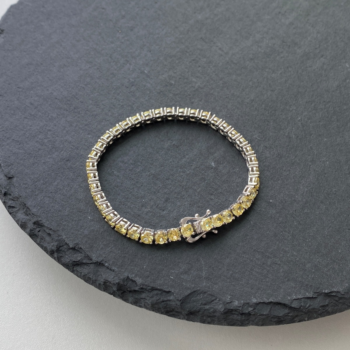 [LuckyStar]Ornate Dazzling Round Cut Tennis Bracelet