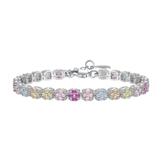 [LuckyStar]Delicate Colorful Emerald Cut Daily Bracelet