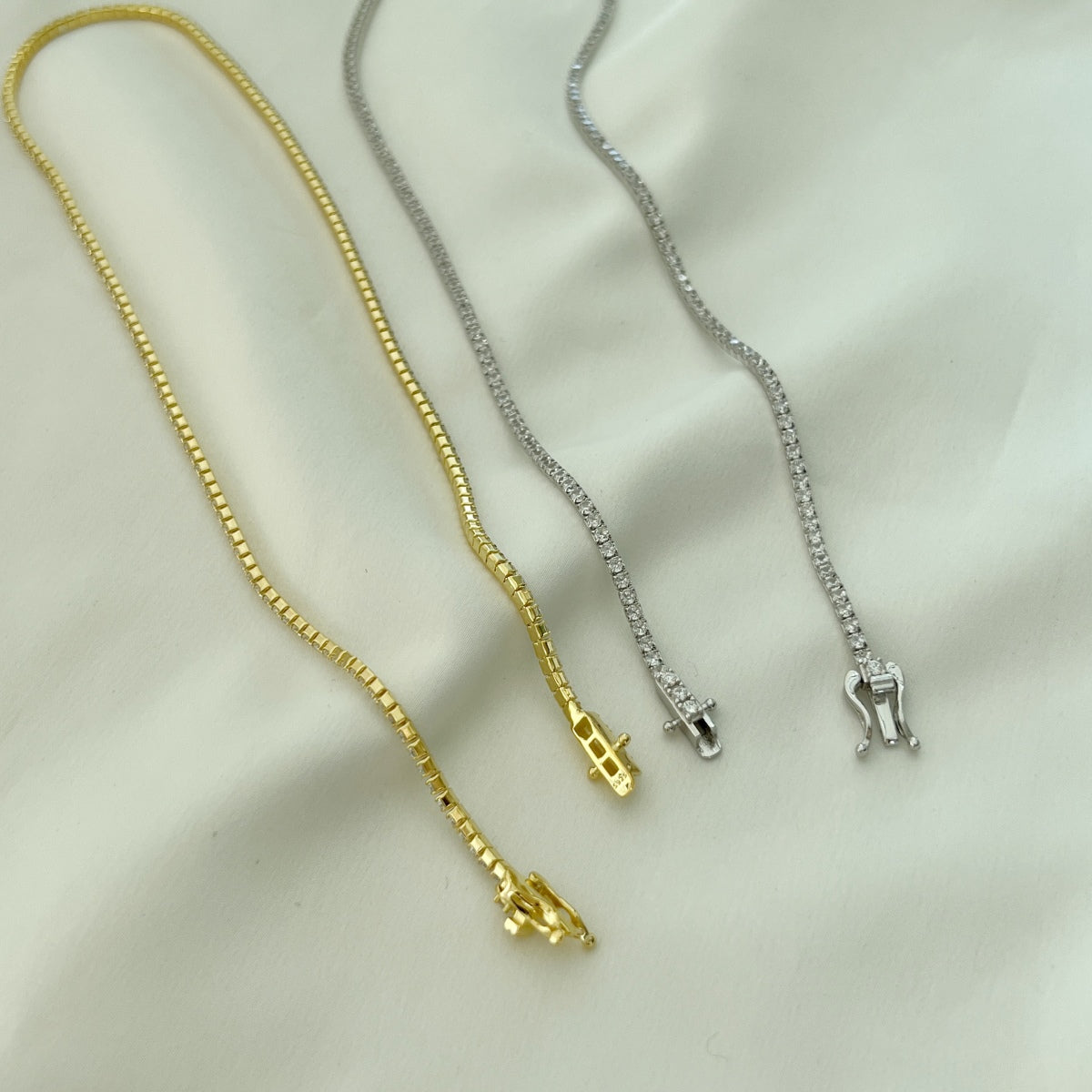 [LuckyStar]Delicate Round Shape Tennis Necklace