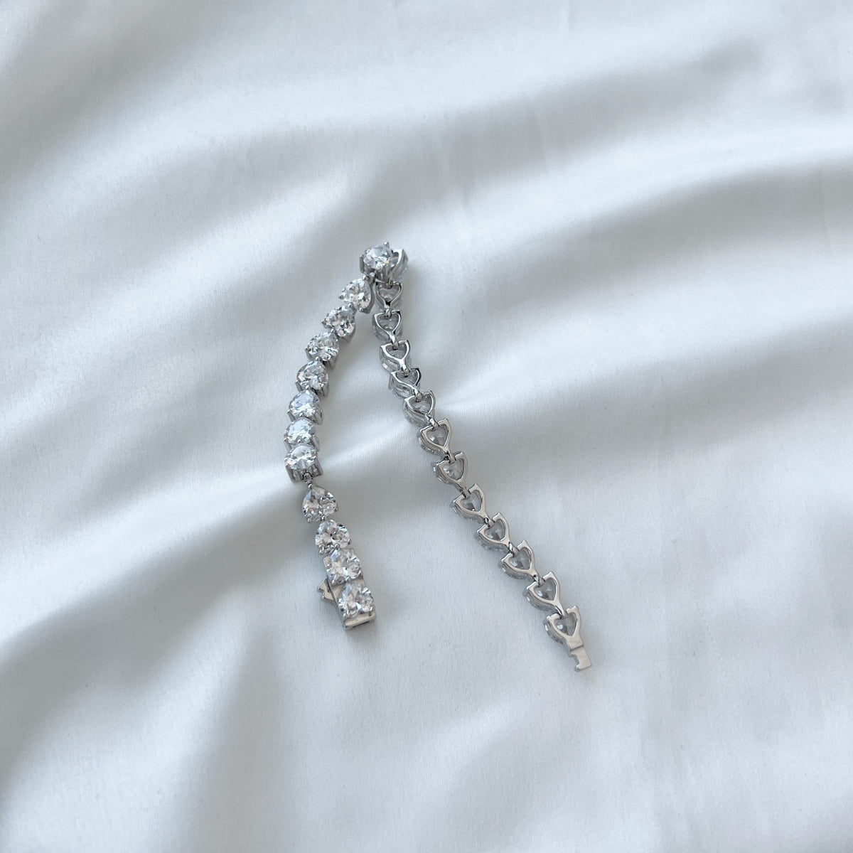 [LuckyStar]0.75 Carat Elegant Romantic Heart Shape Lover Bracelet