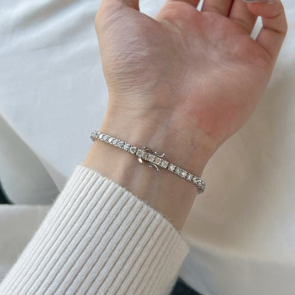 [LuckyStar]Dainty Charming Round Cut Tennis Bracelet