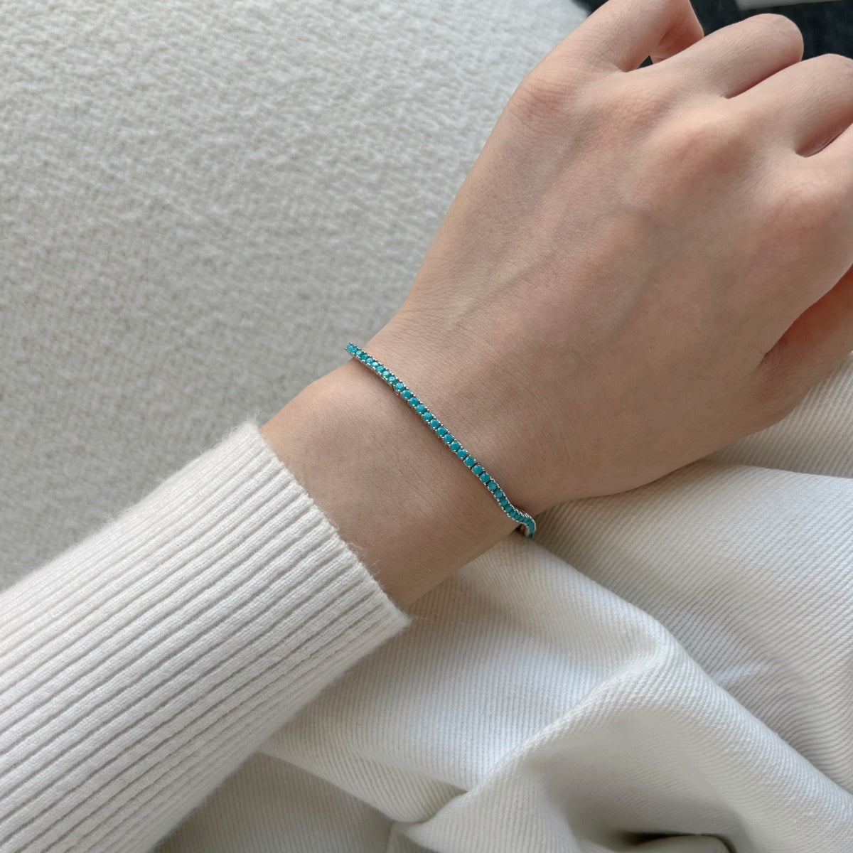 [LuckyStar]Dazzling Exquisite Round Cut Daily Bracelet