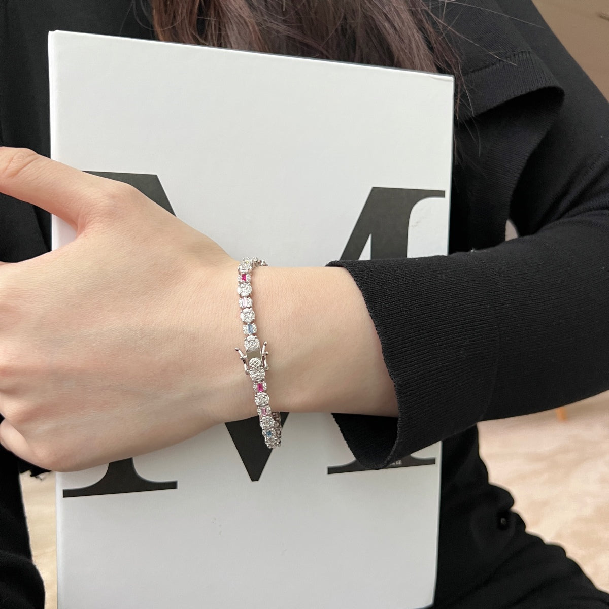 [LuckyStar]Dazzling Radiant Multi Cut Daily Bracelet