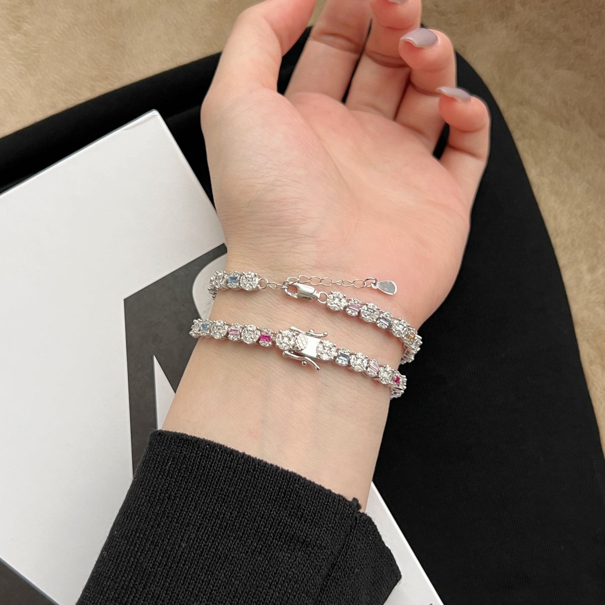 [LuckyStar]Dazzling Radiant Multi Cut Daily Bracelet
