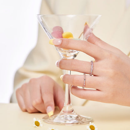 [LuckyStar]Dainty Ebullient Round Cut Daily Ring
