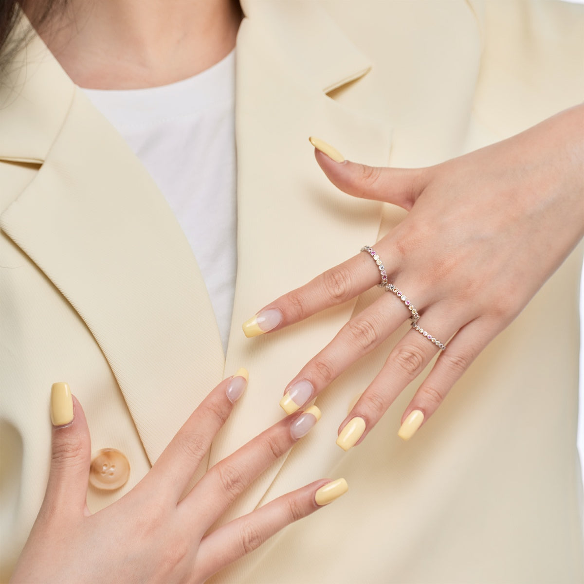 [LuckyStar]Radiant Sparkling Round Cut Daily Ring
