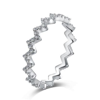 [LuckyStar]Delicate Enchanting Wave Shape Daily Ring