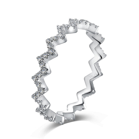 [LuckyStar]Delicate Enchanting Wave Shape Daily Ring