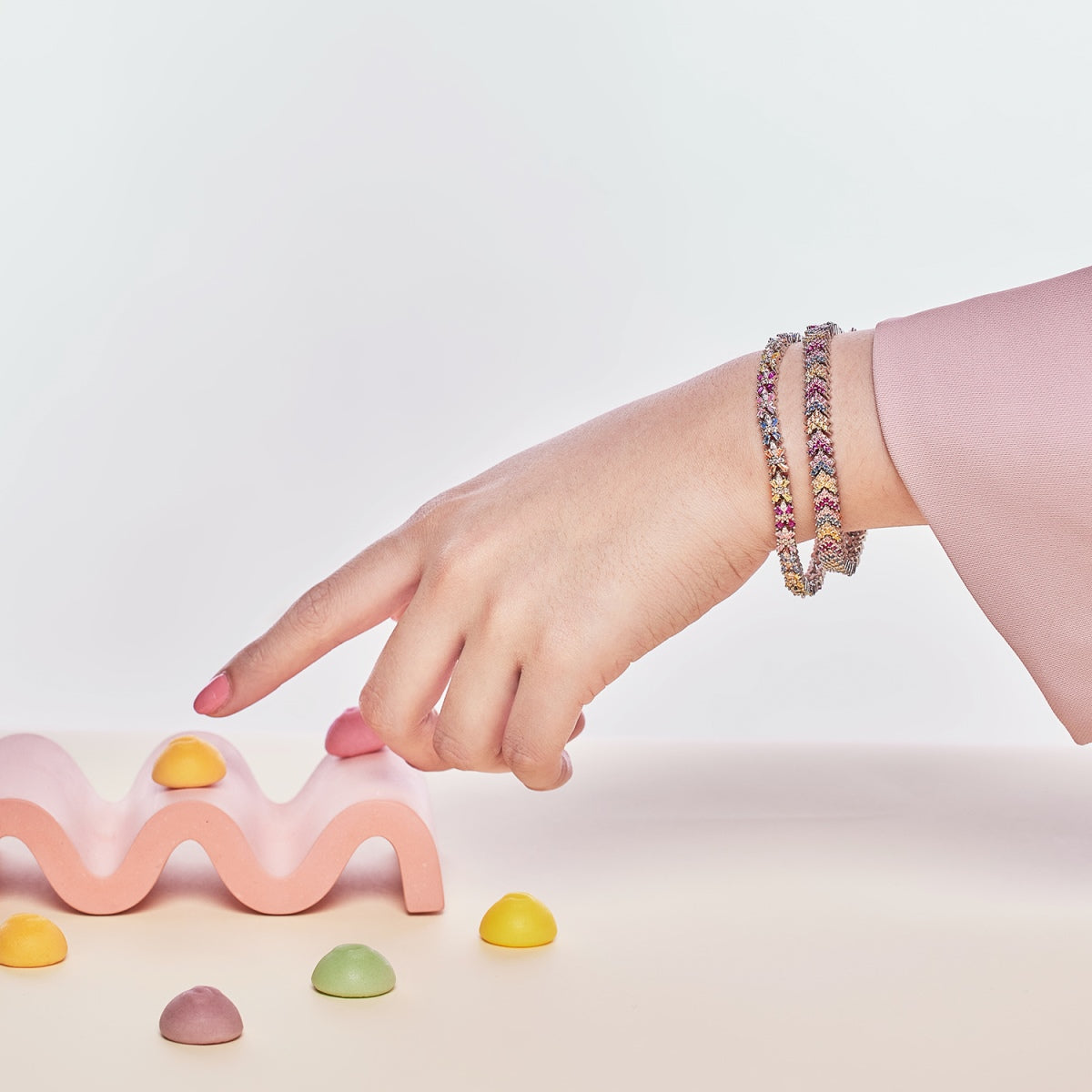 [LuckyStar]Ornate Sparkling Round Cut Party Bracelet