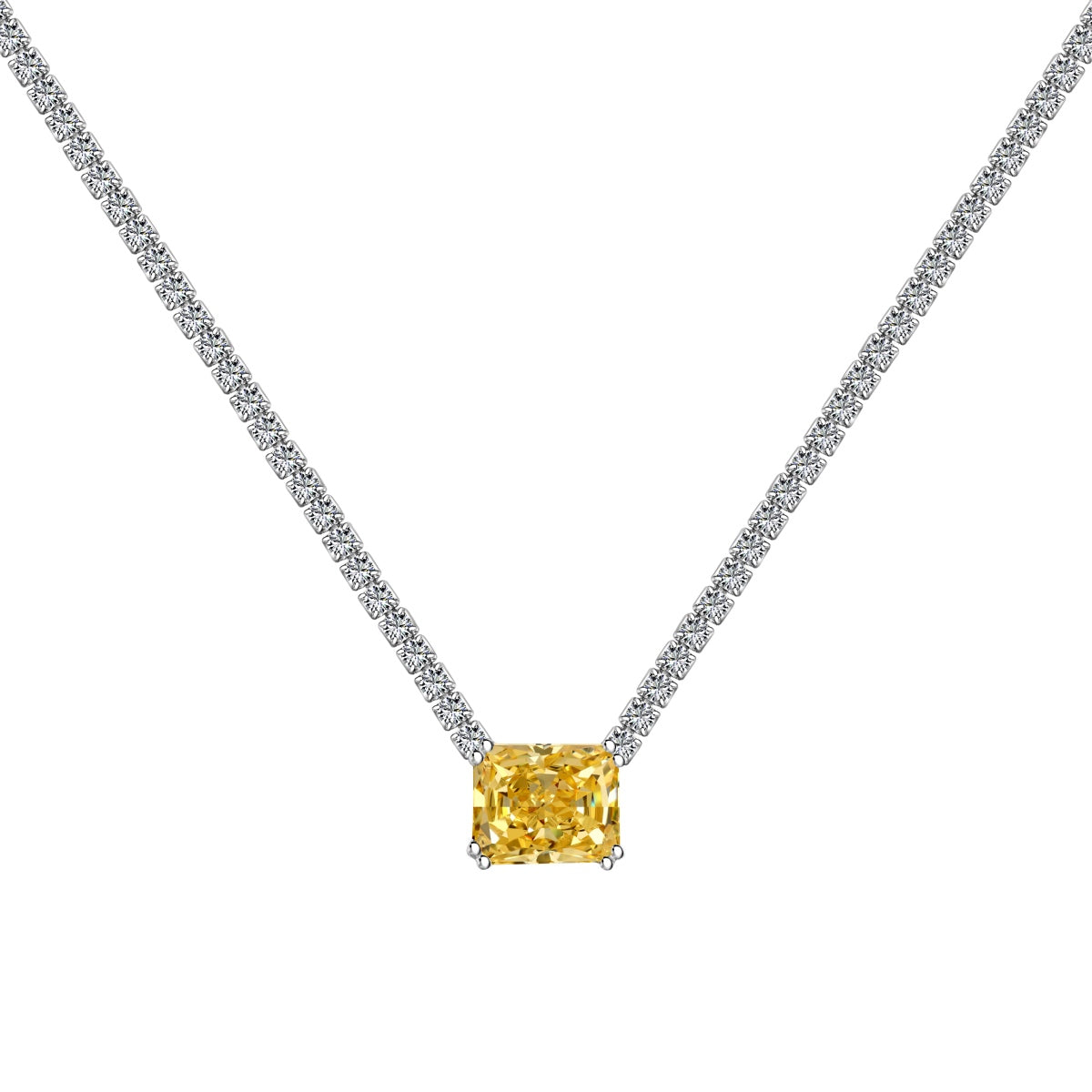 [LuckyStar]4.0 Carat Elegant Radiant Cut Necklace