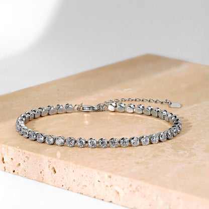 [LuckyStar]Dazzling Sparkling Round Cut Daily Bracelet