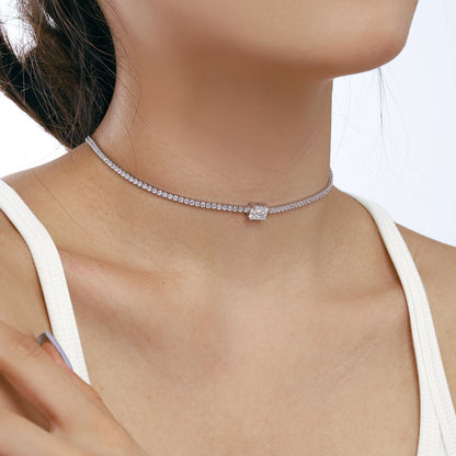 [LuckyStar]2.0 carat Ornate Emerald Cut Necklace